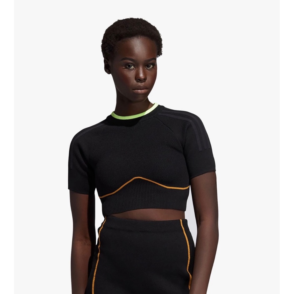 adidas X IVY PARK DRIP 2.0 Black bodycon Crop Top